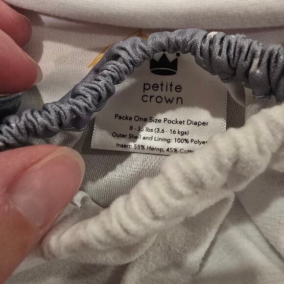 Bundle of 13 Petite Crown Reusable Cloth Diapers - Different Types - Picture 15 of 15